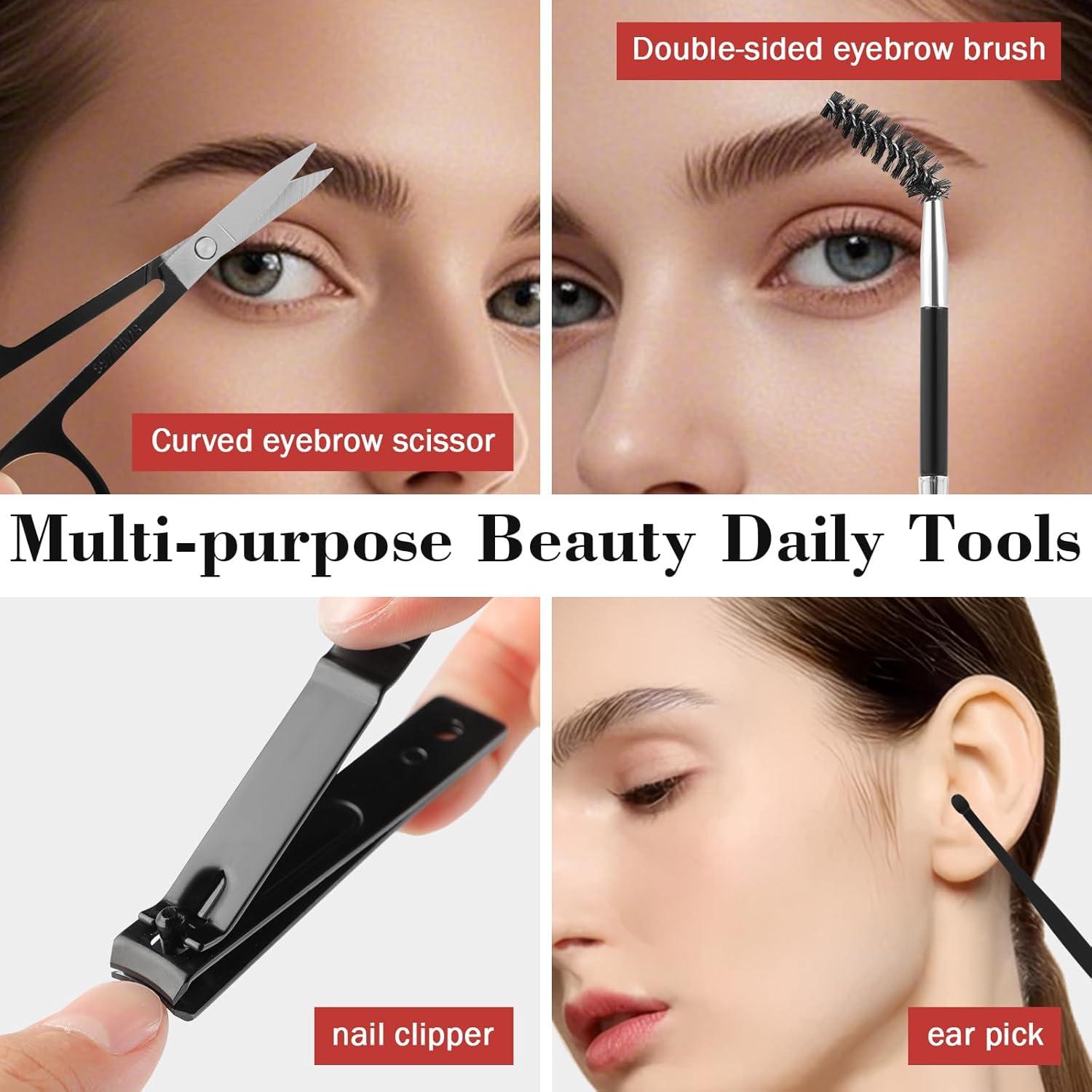 Kit de Pinzas de Precisión Hyxhappy 9 Piezas Acero Inoxidable