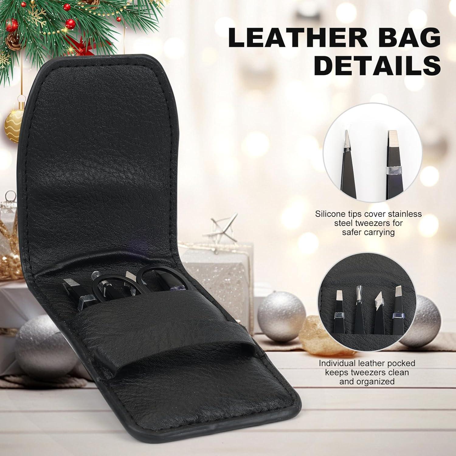 Juego de 5 Pinzas de Acero Inoxidable YIMICOO con Tijeras