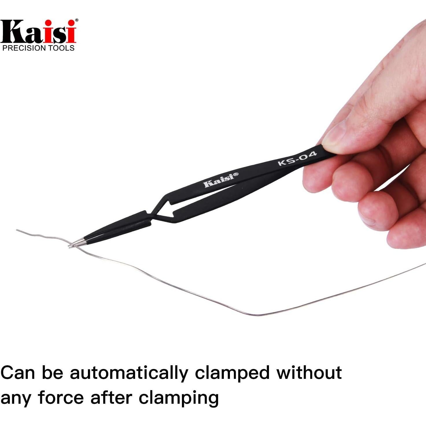 Juego de Pinzas de Precisión Antiestáticas Kaisi 13 Piezas