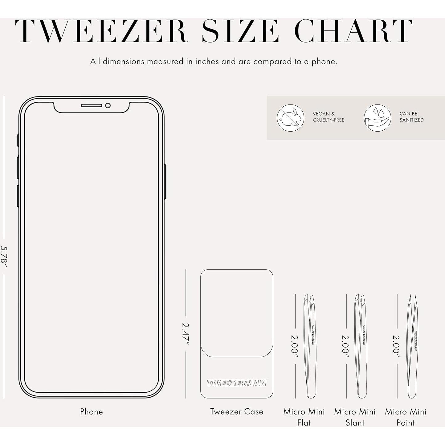 Juego de Pinzas Micro Mini Tweezerman Winter Frost