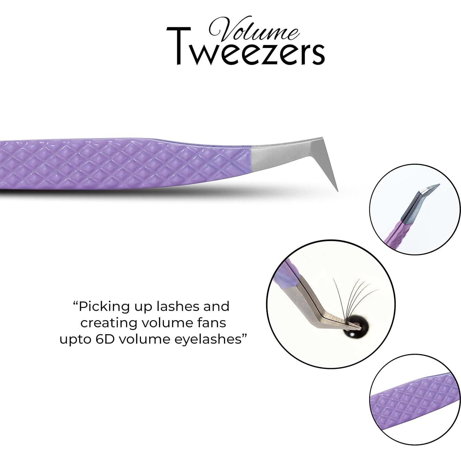 Pinzas para Pestañas SIVOTE - Set de 3 en Colores Pastel