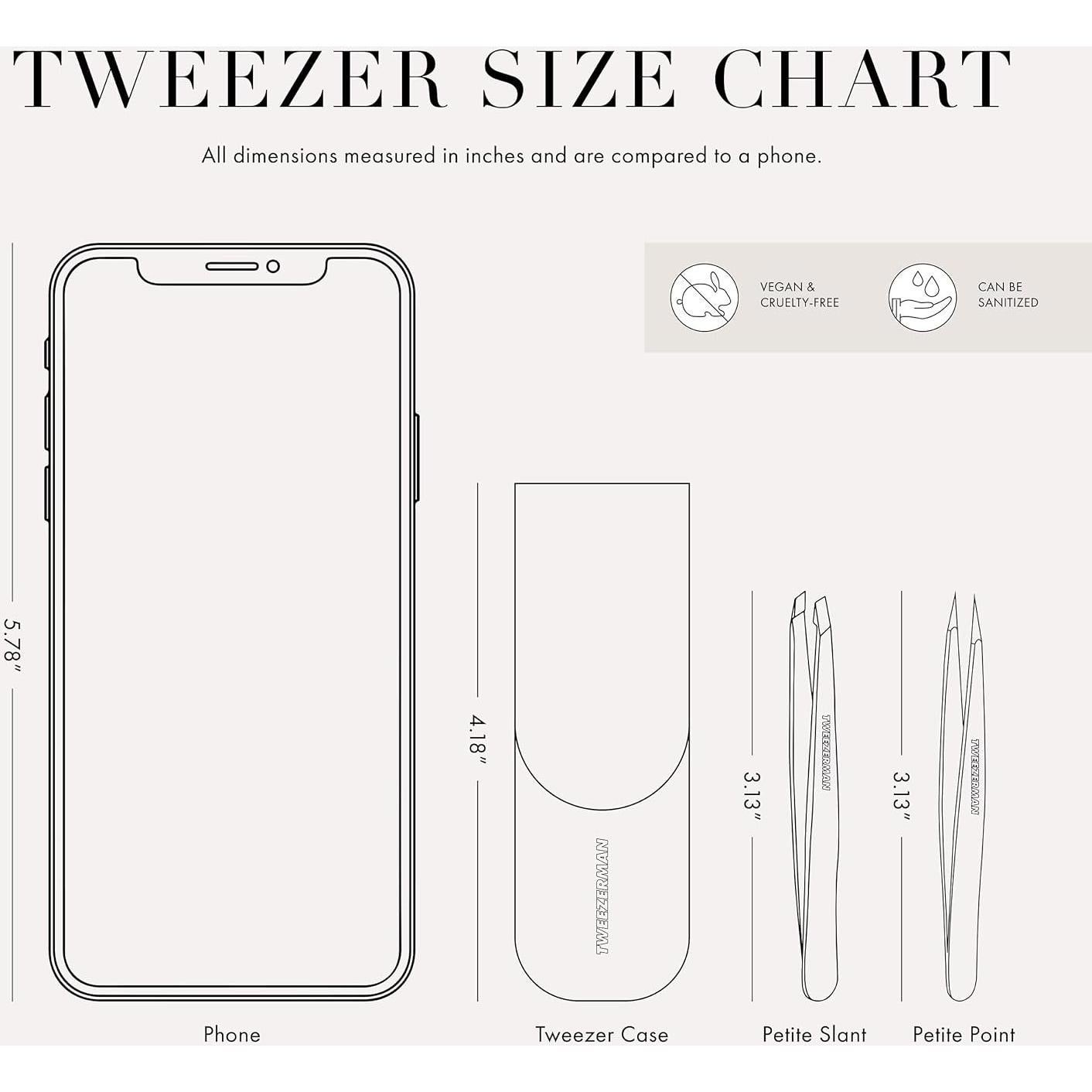 Juego de Pinzas Petite Tea Rose Tweezerman - Precisión y Calidad