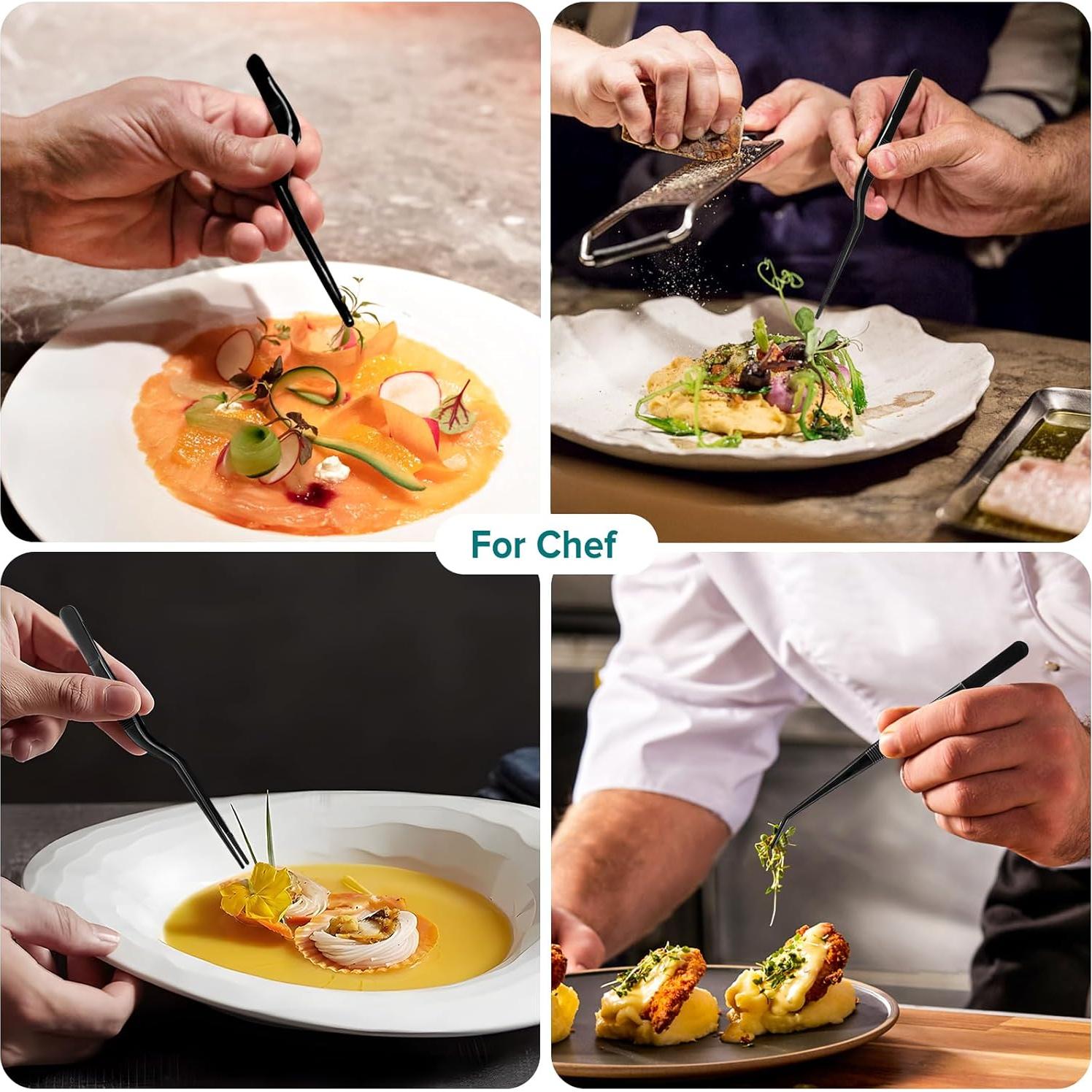 Juego de Pinzas de Cocina PETHOMKIT 6 Piezas Acero Inoxidable