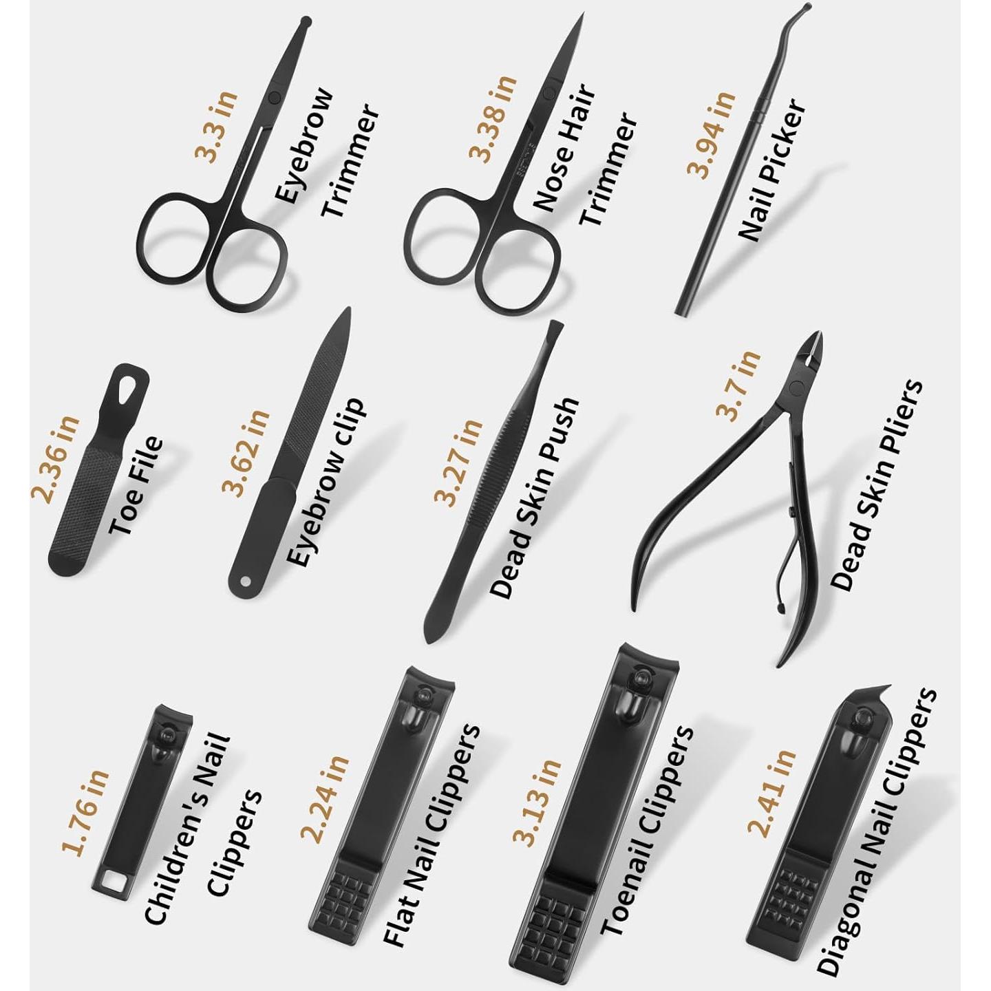 Kit de Manicura Profesional MINKINH 26 Piezas Acero Inoxidable