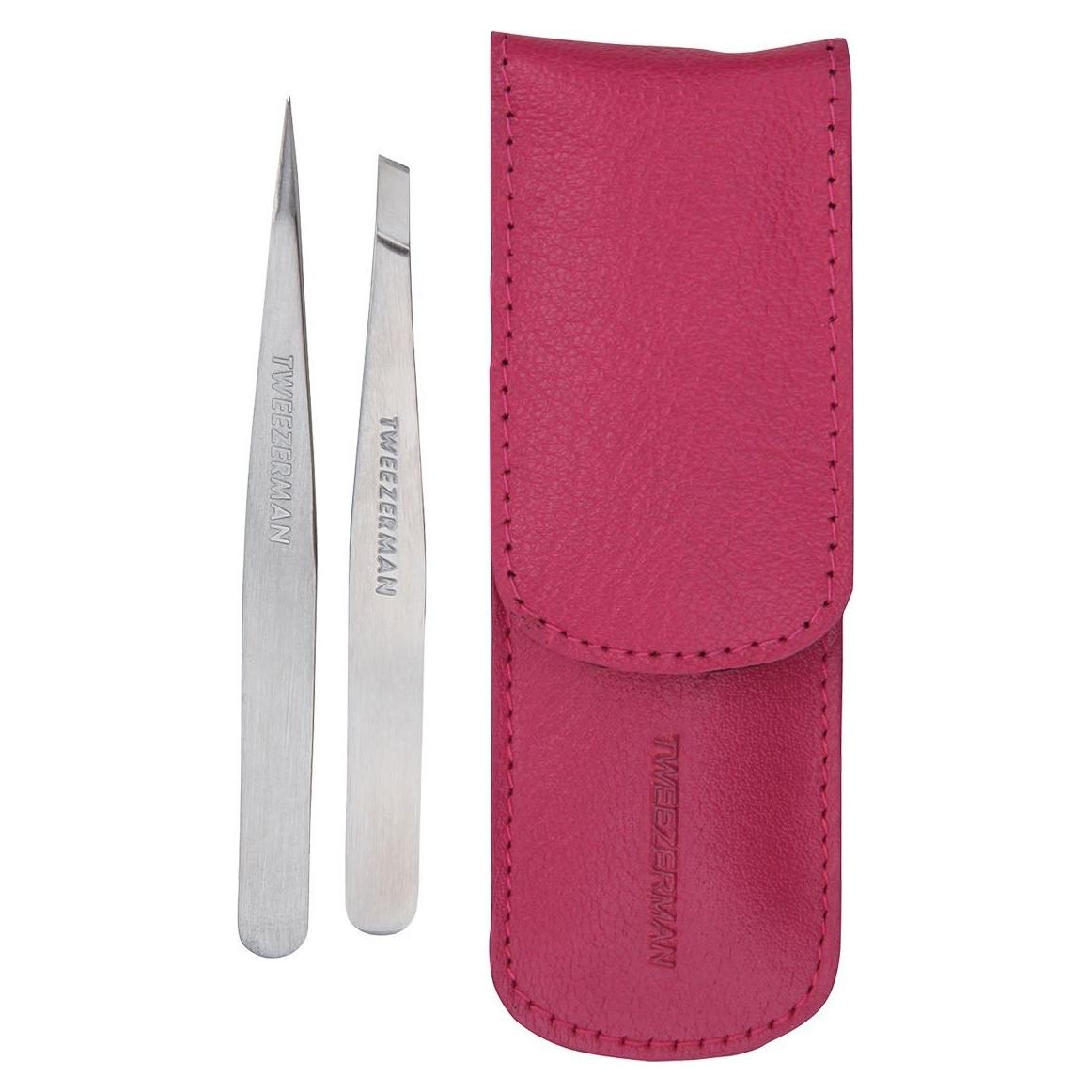 Juego de Pinzas Tweezerman Petite con Estuche de Viaje