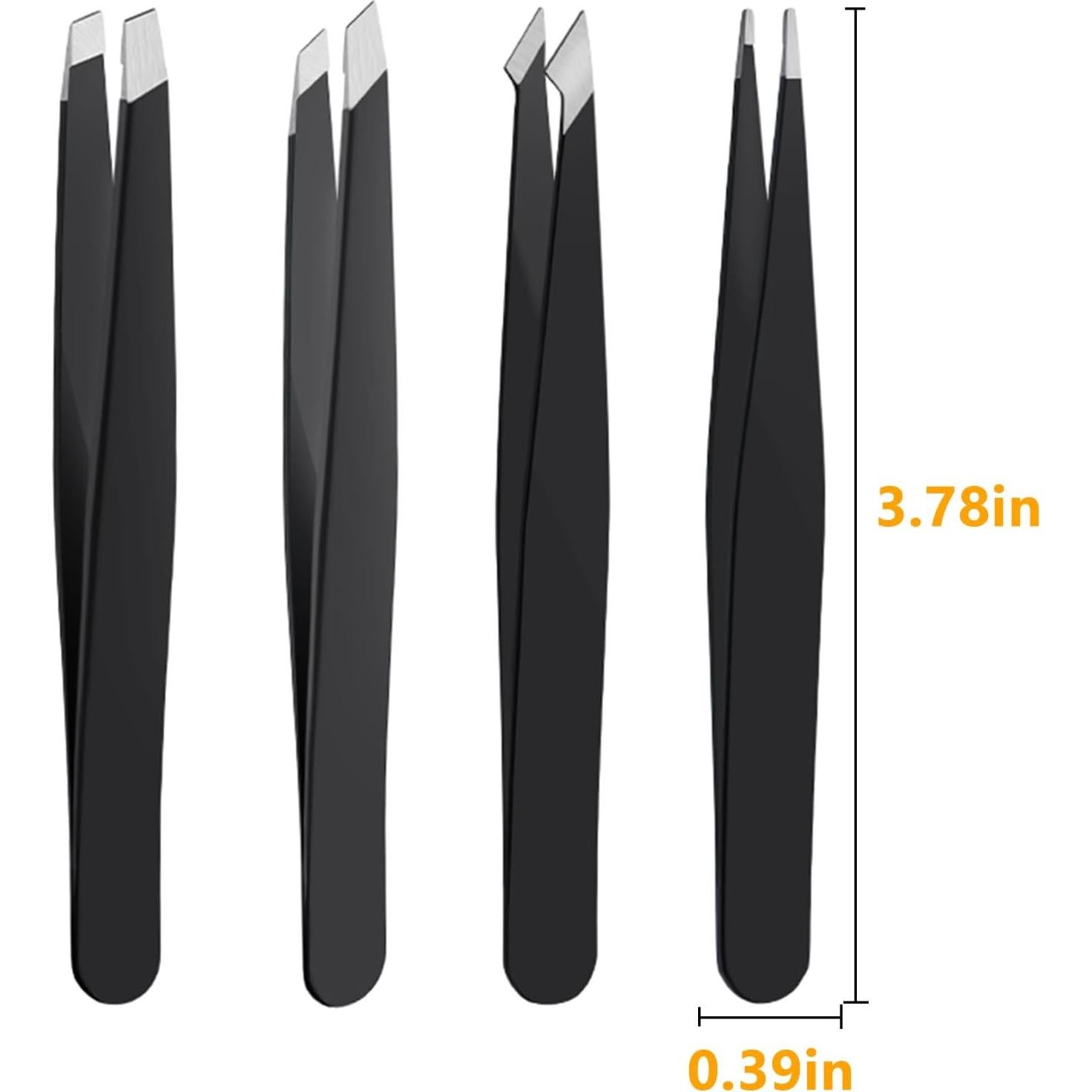 Juego de 4 Pinzas de Acero Inoxidable DTDNZKN - Precisión y Versatilidad