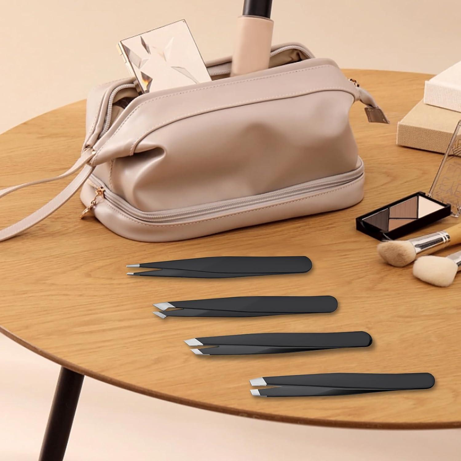 Juego de 4 Pinzas de Acero Inoxidable DTDNZKN - Precisión y Versatilidad