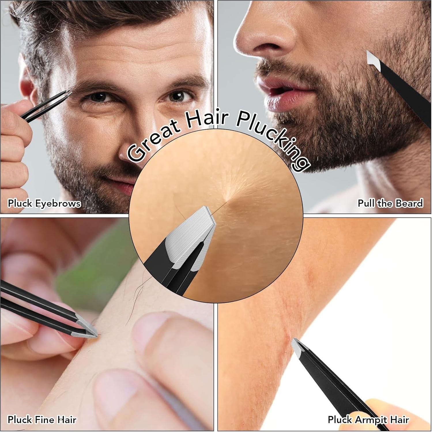 Juego de Pinzas de Precisión Keiby Citom 8 Piezas Acero Inoxidable