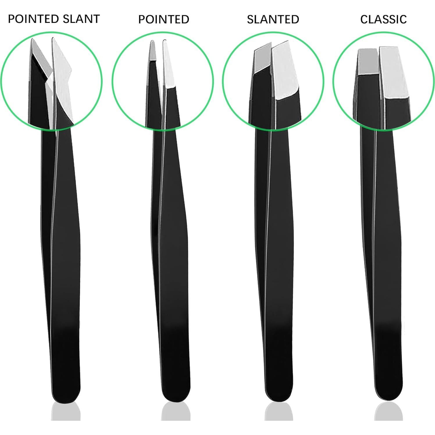 Juego de Pinzas de Acero Inoxidable ZALIK - 4 Piezas