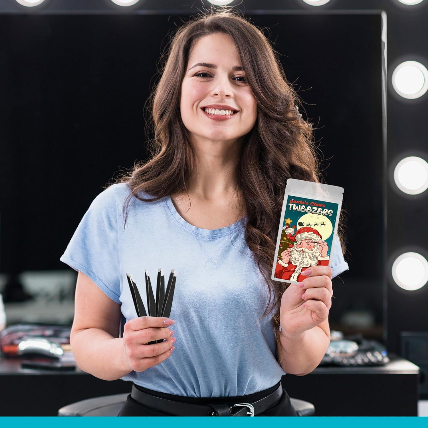 Juego de Pinzas de Acero Inoxidable ZALIK - 4 Piezas