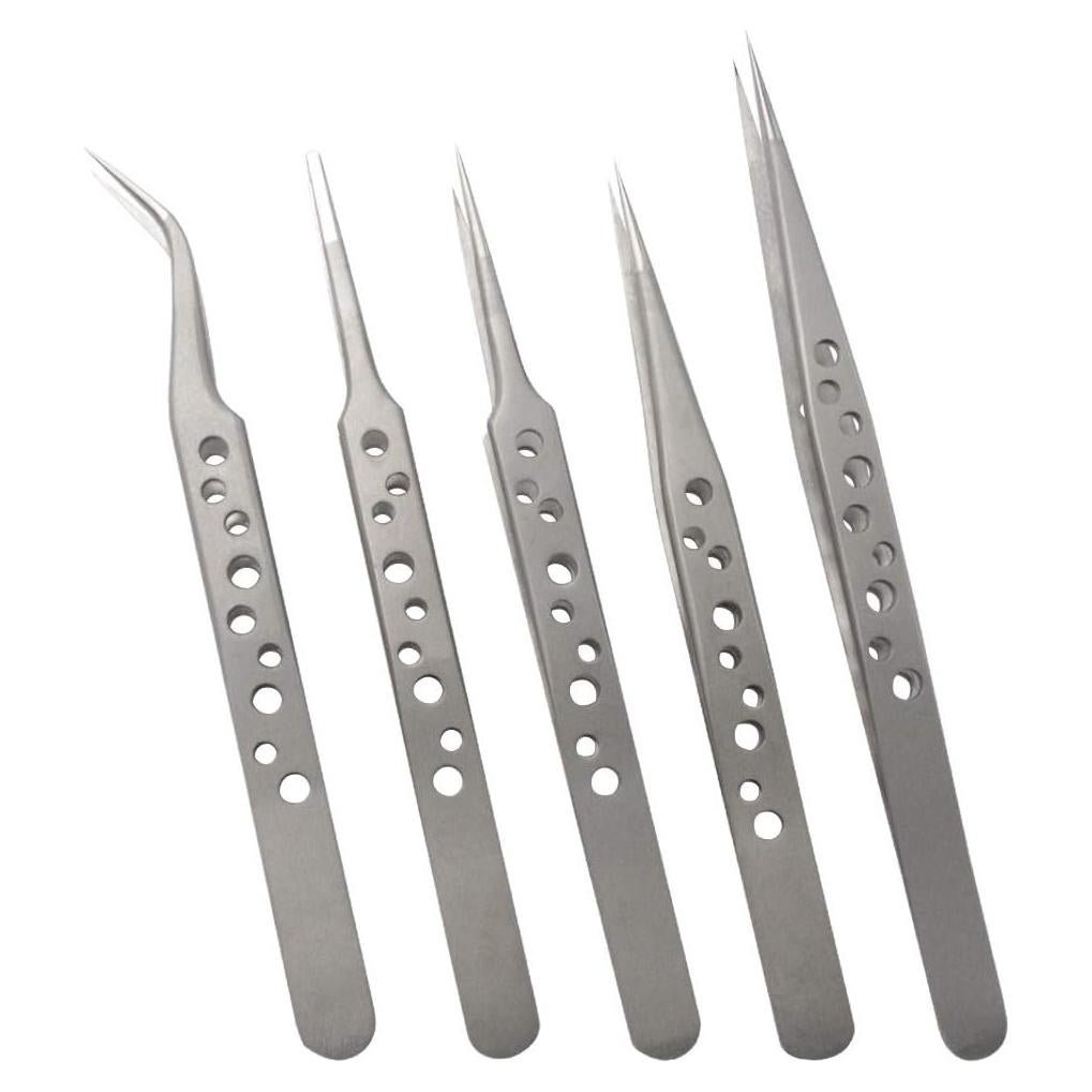 Juego de Pinzas de Acero Inoxidable Wolfride 5 Pcs