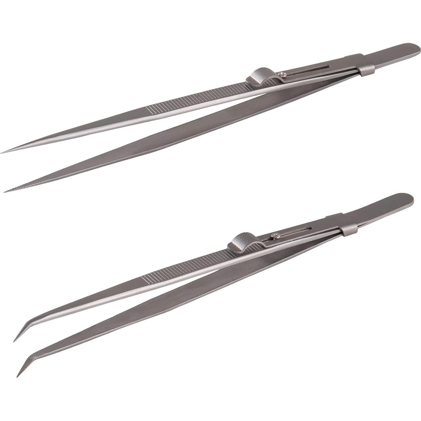 Set de 5 Pinzas de Precisión Yababa de Acero Inoxidable ESD