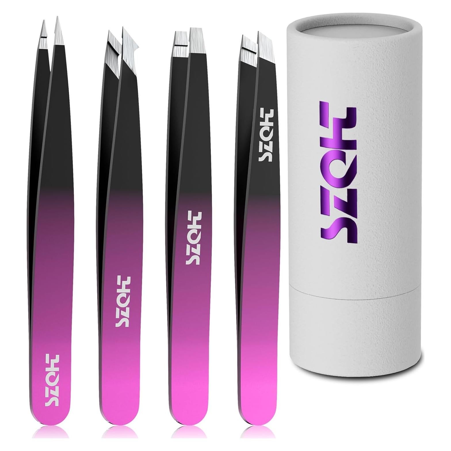 Juego de Pinzas Profesionales LY - Kit 4PC Acero Inoxidable