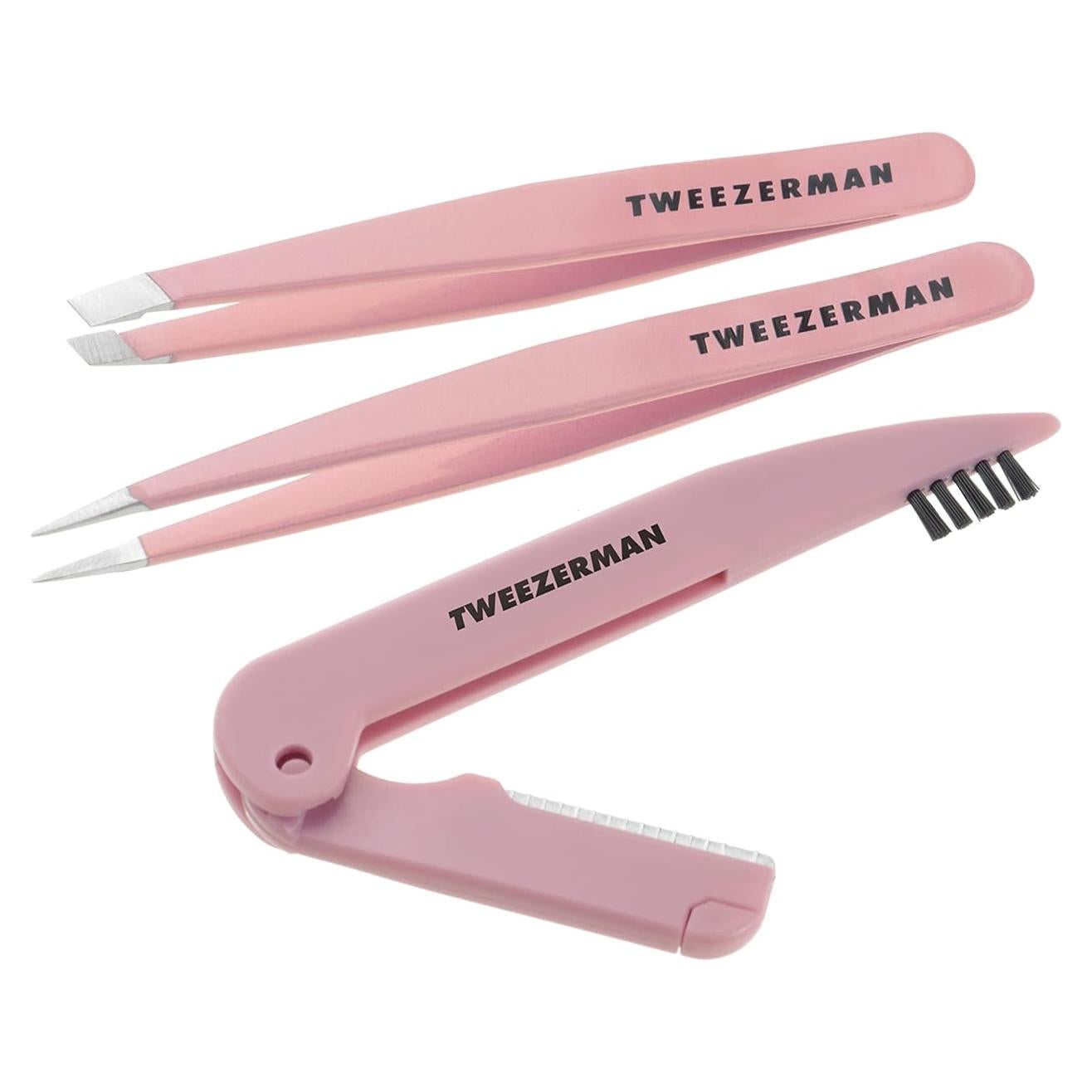 Juego de Esculpido de Cejas Tweezerman Tea Rose 3 Piezas