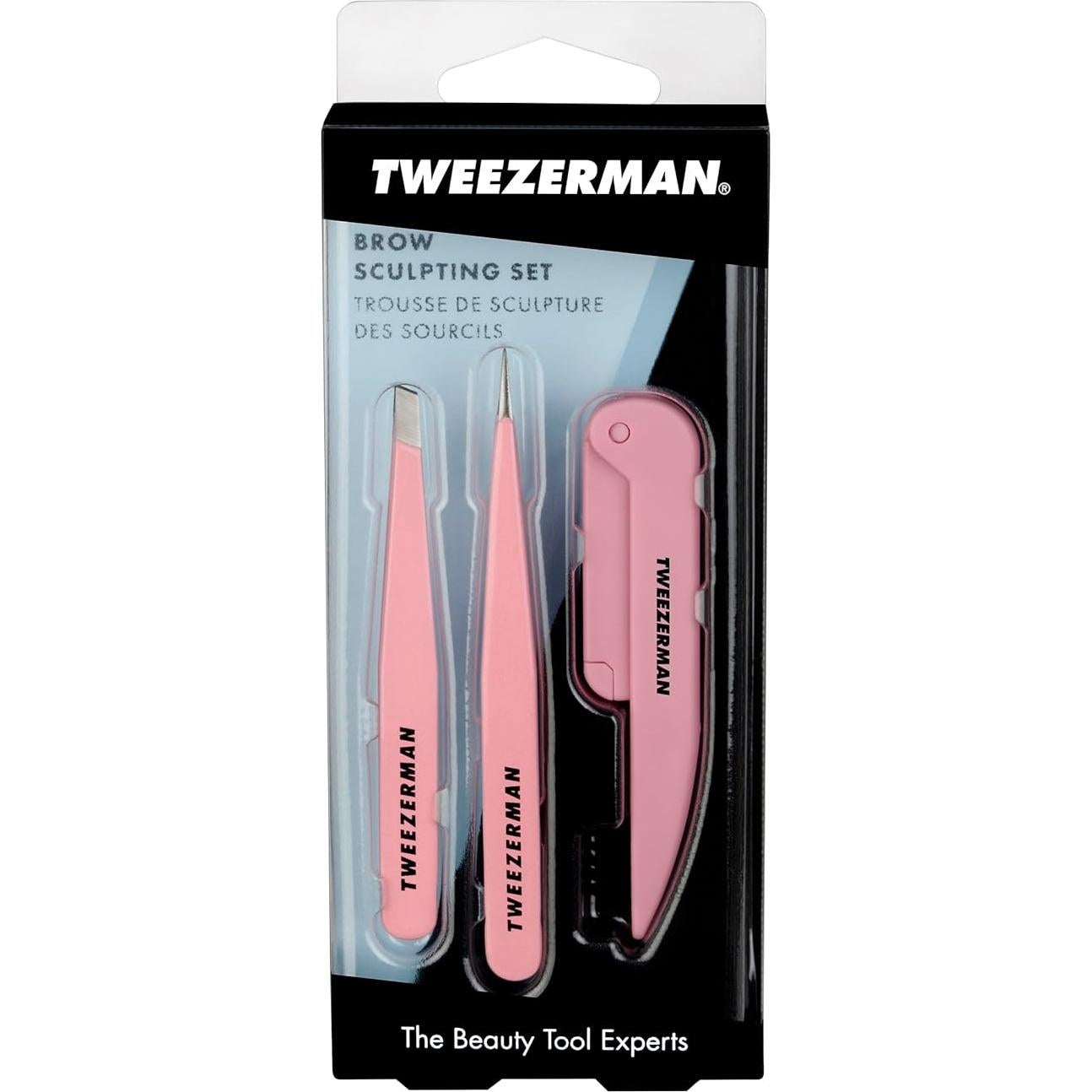 Juego de Esculpido de Cejas Tweezerman Tea Rose 3 Piezas