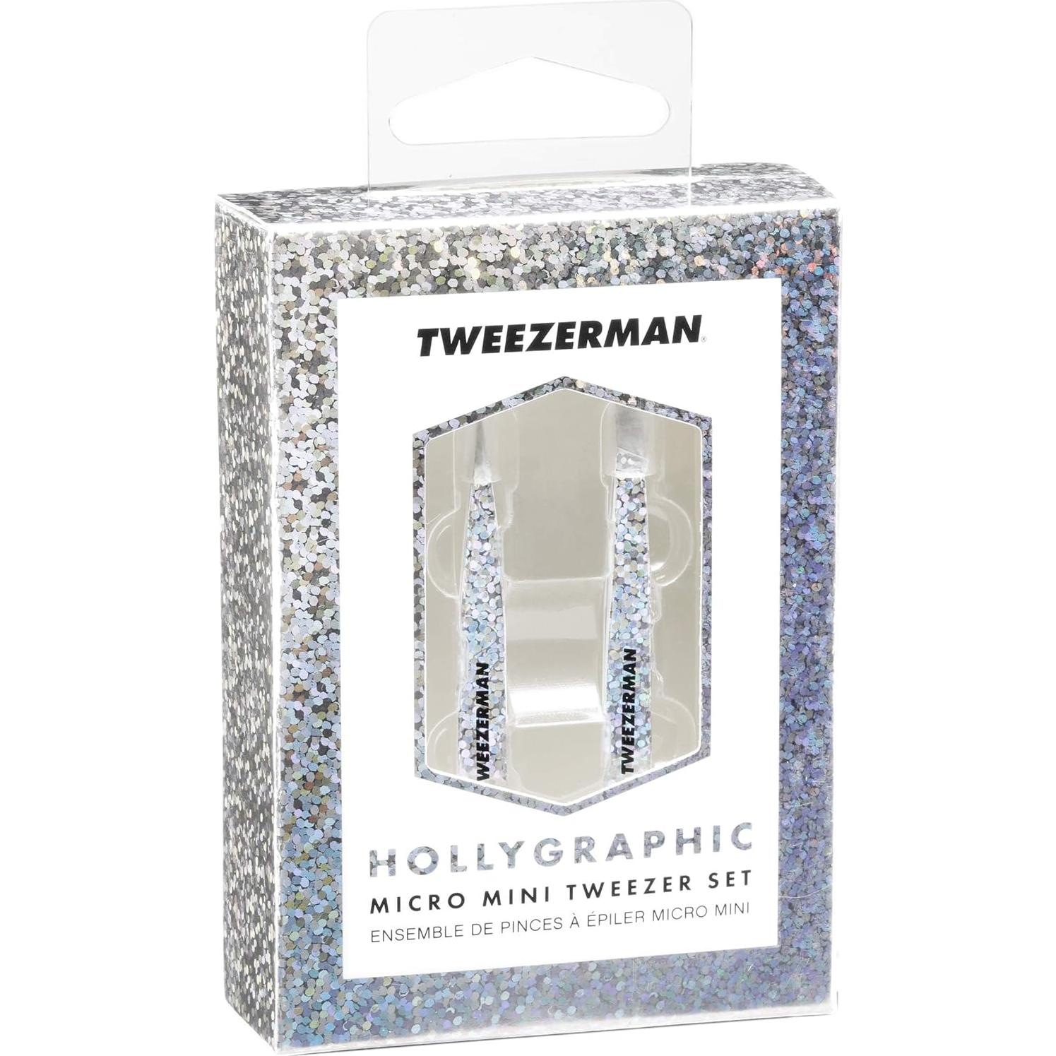 Juego de Pinzas Micro Mini Tweezerman Hollygraphic 2 Piezas