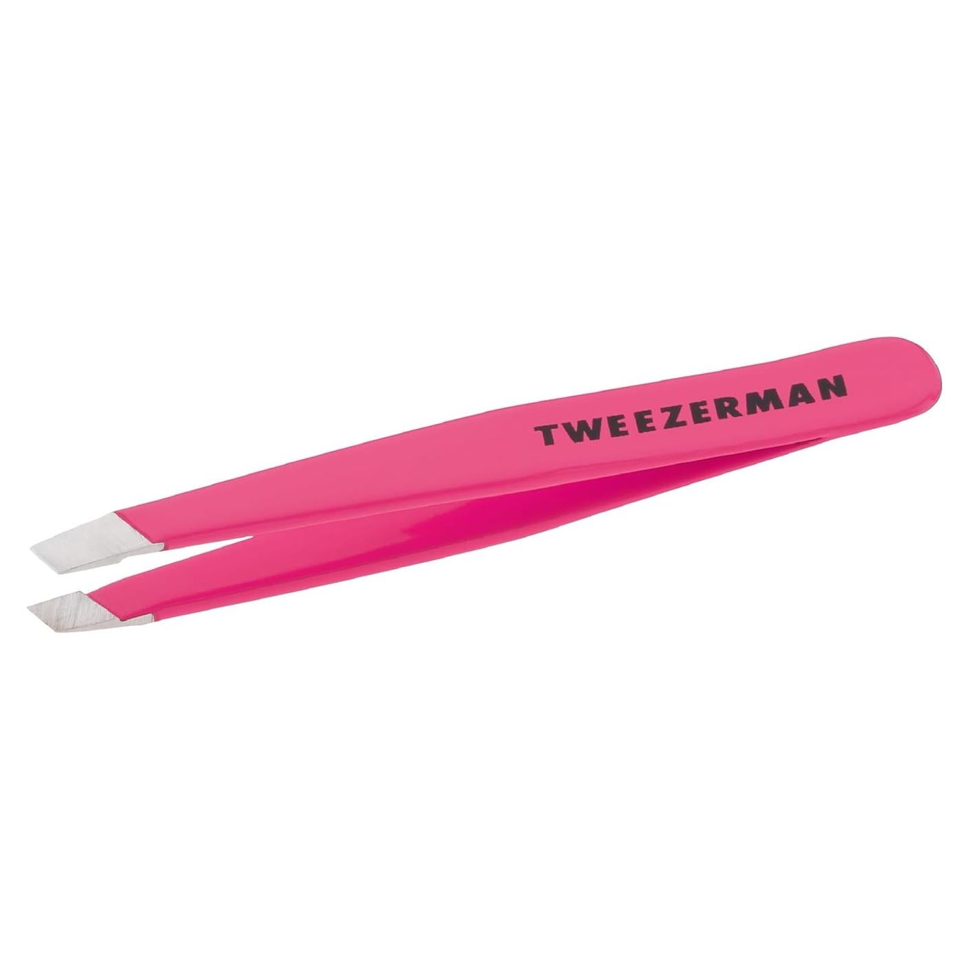 Pinzas Mini Slant Tweezerman Rosa Neón - Pinzas para Cejas