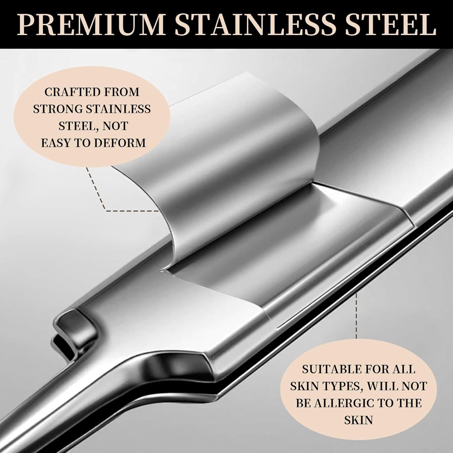 Kit de Herramientas Faciales Teenitor 9 Piezas Acero Inoxidable