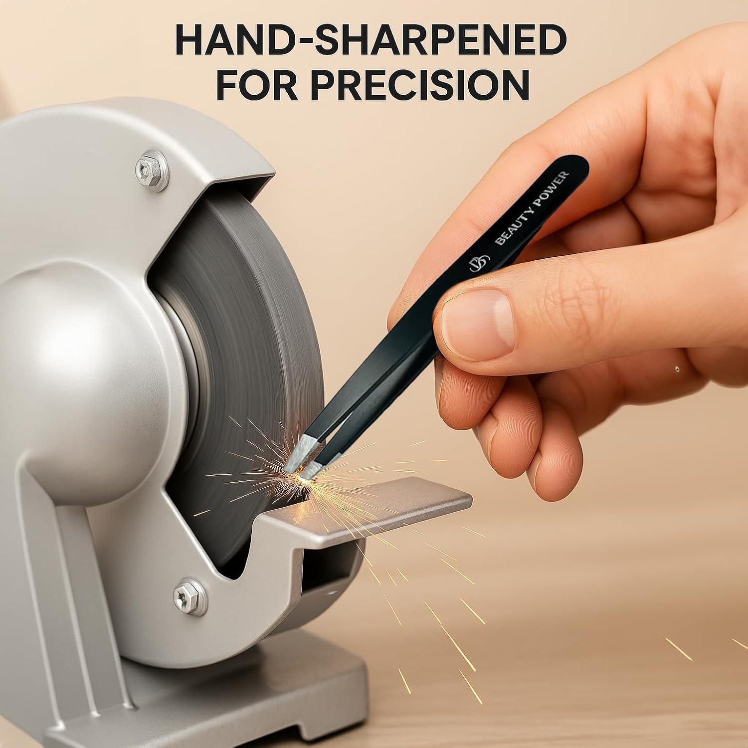 Pinzas de Precisión Beauty Power Inclinadas Acero Inoxidable