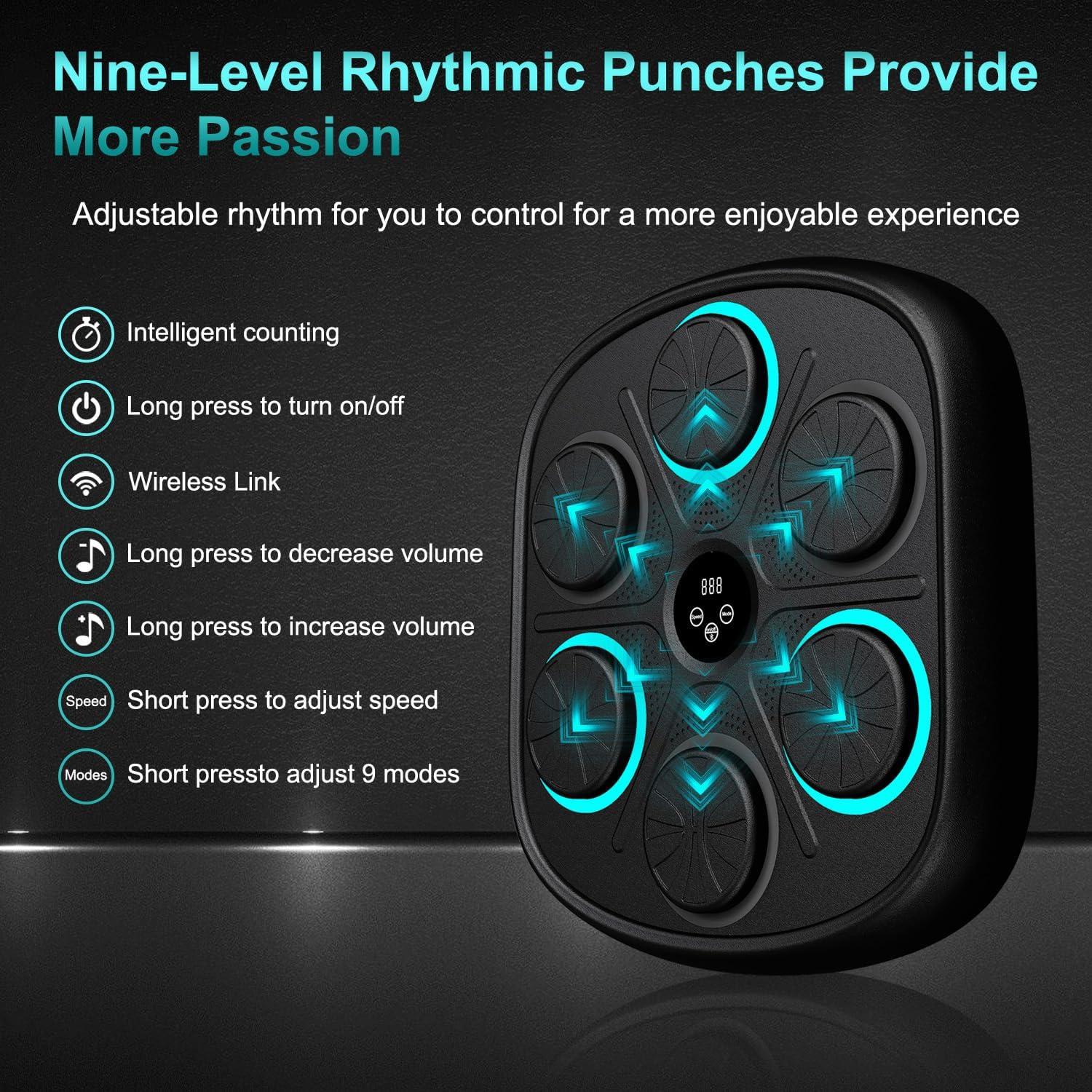 Máquina de Boxeo Musical OurStarry LED para Entrenamiento