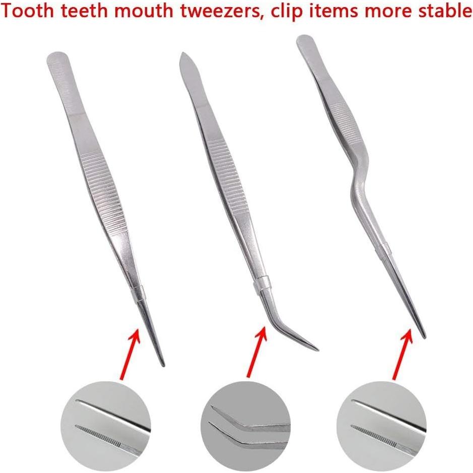 Set de 4 Pinzas de Cocina Pinovk 16 cm Acero Inoxidable