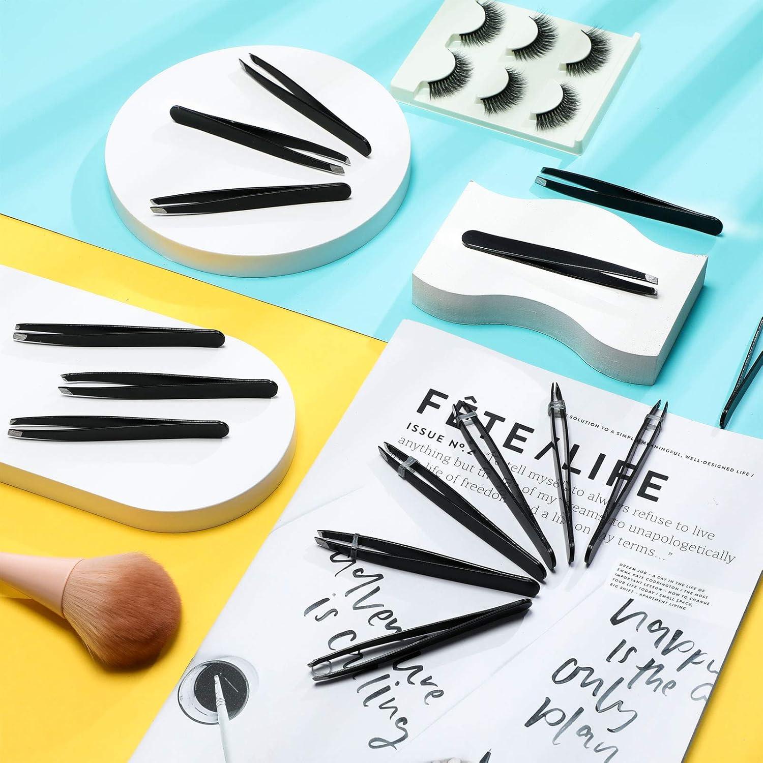 Juego de 24 Pinzas de Precisión Mudder de Acero Inoxidable