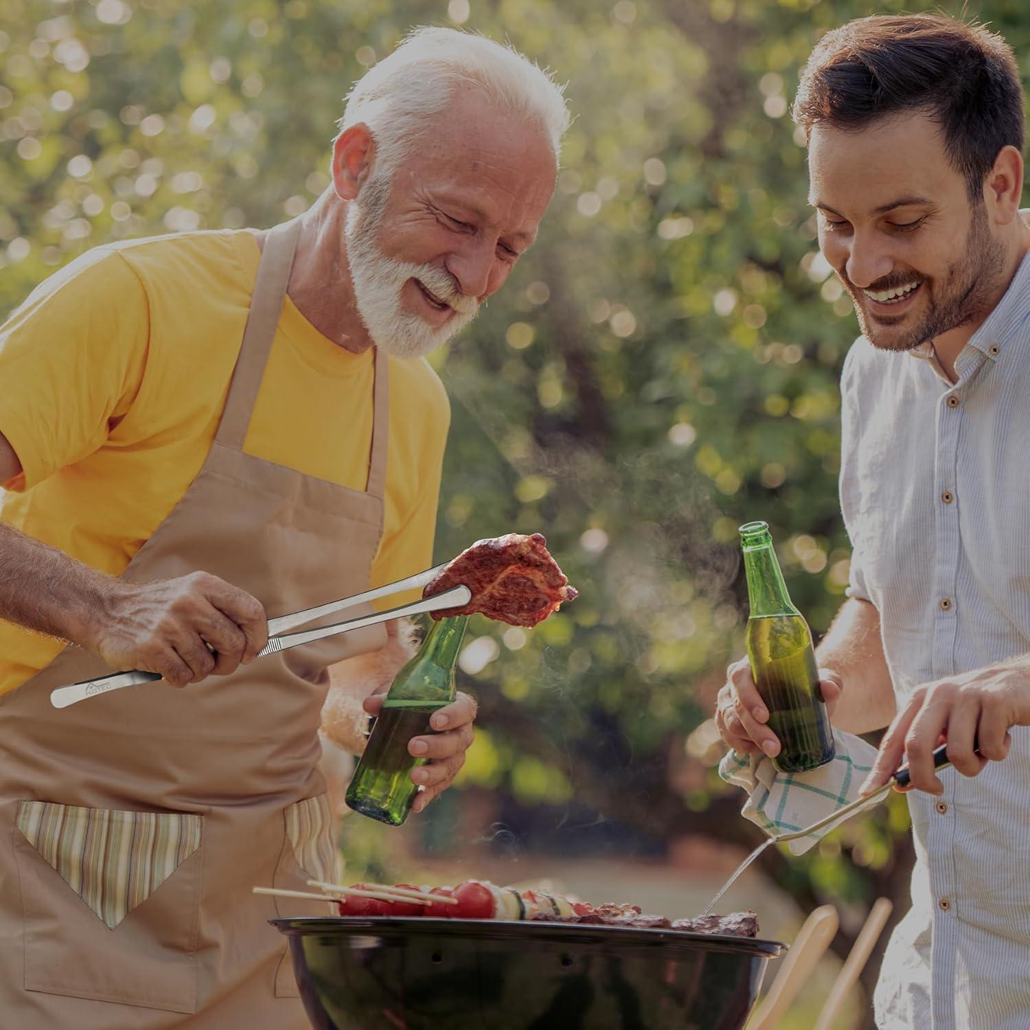 Pinzas de Cocina Hotec de Acero Inoxidable 30.48 cm - Juego de 2