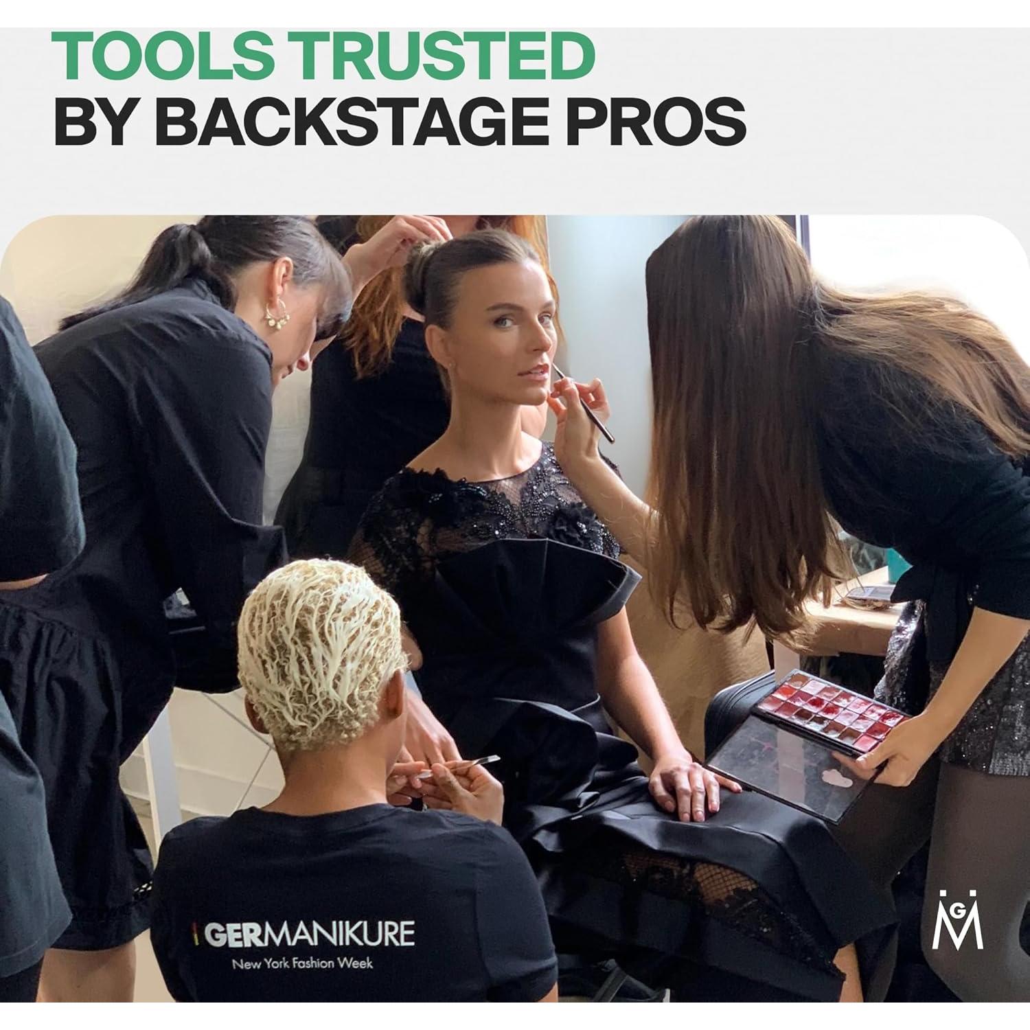 Pinzas Rectas GERMANIKURE con Estuche de Cuero - Hechas en Alemania