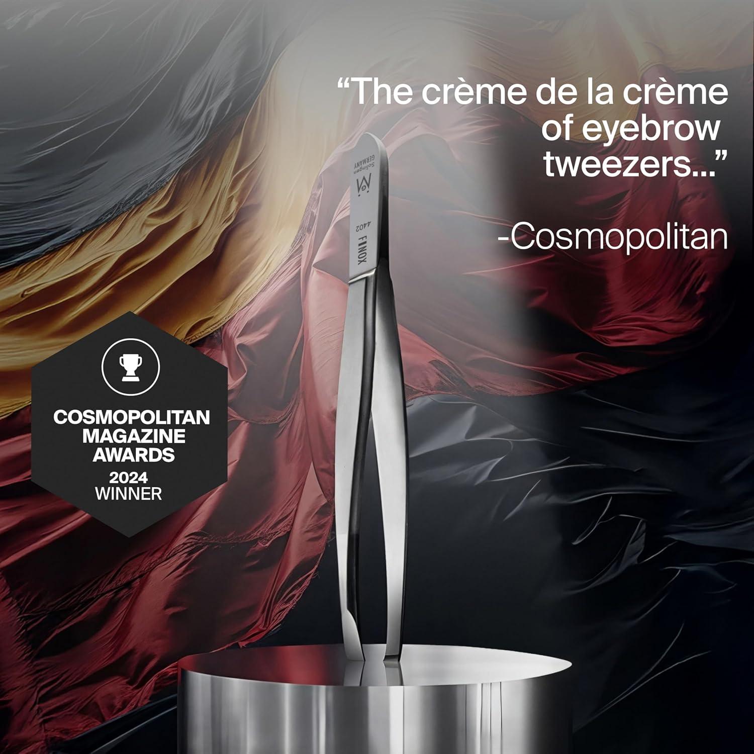 Pinzas Rectas GERMANIKURE con Estuche de Cuero - Hechas en Alemania