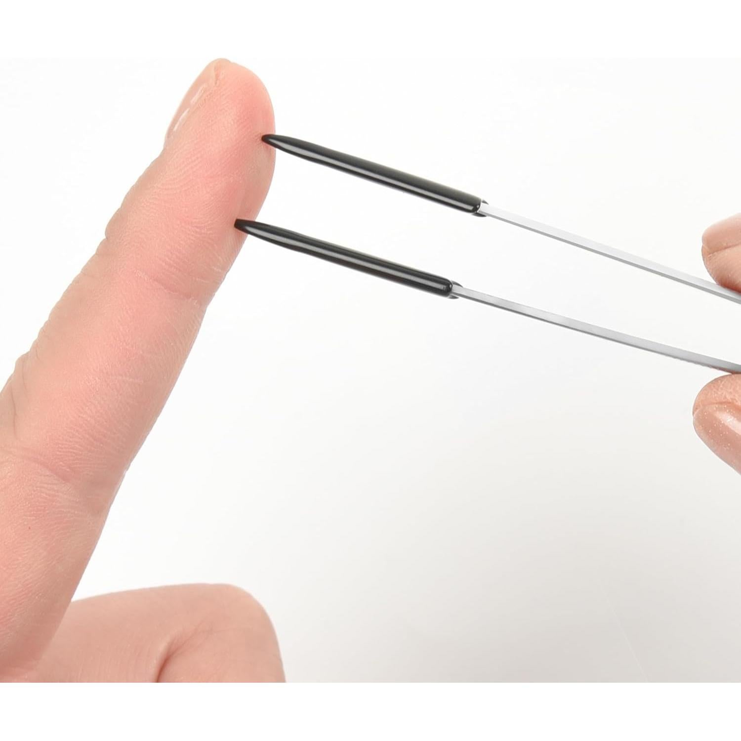 Juego de 4 Pinzas de Precisión CKKAPTURE con Puntas de Goma