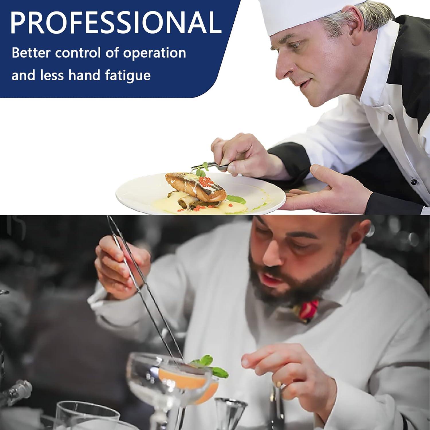 Juego de 5 Pinzas de Cocina Tangoowal de Acero Inoxidable 30.48 cm