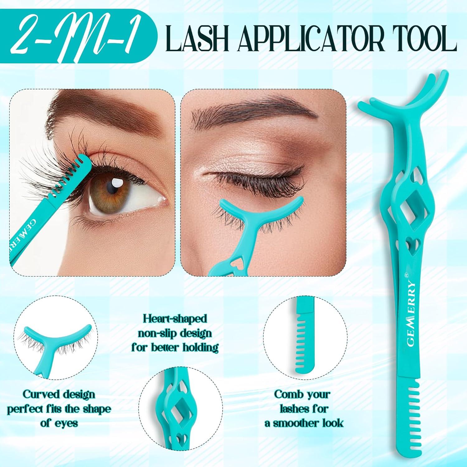 Kit de Pinzas para Pestañas GEMERRY 4PCS Acero Inoxidable