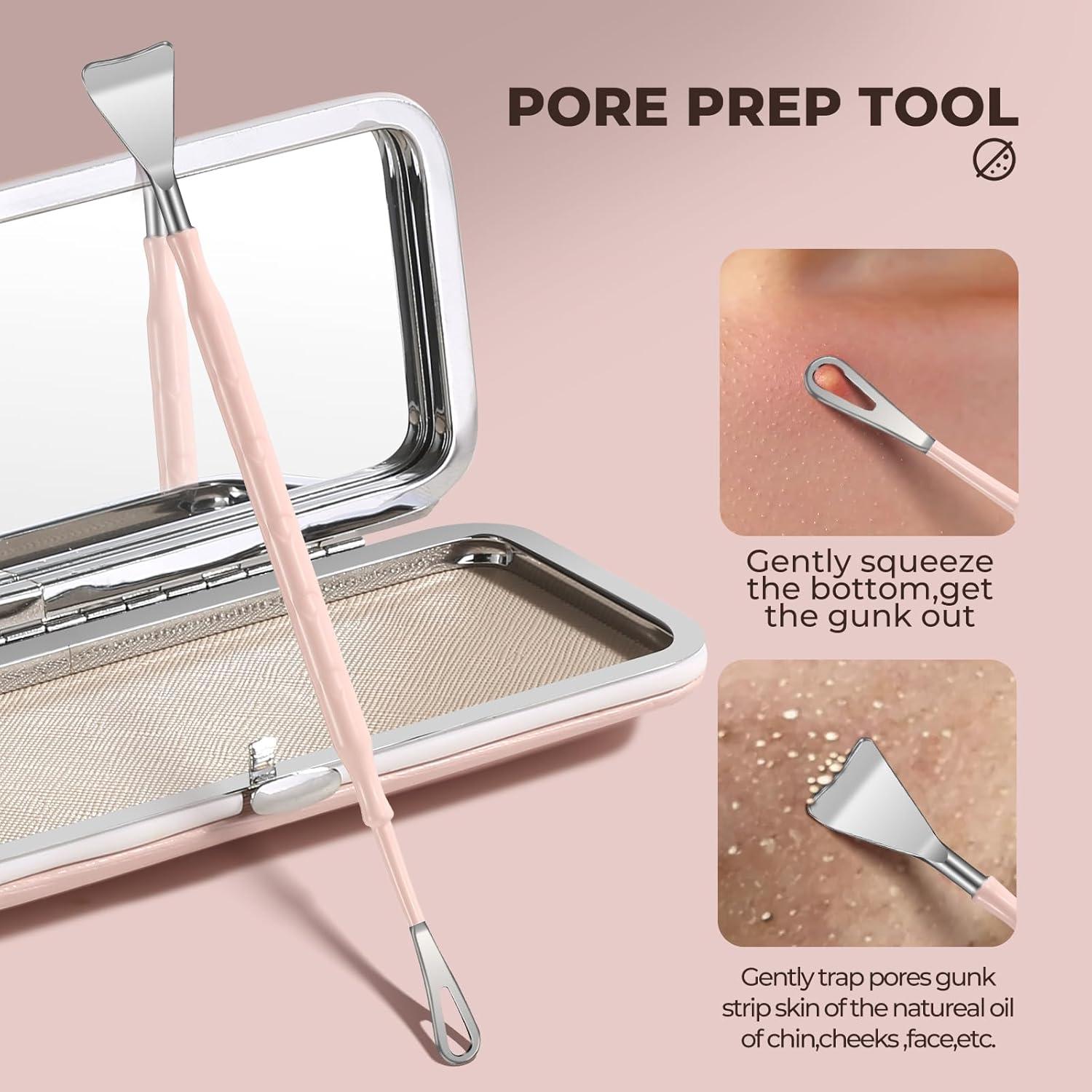 Kit de Pinzas Profesionales YGQQOY para Puntos Negros 7 en 1