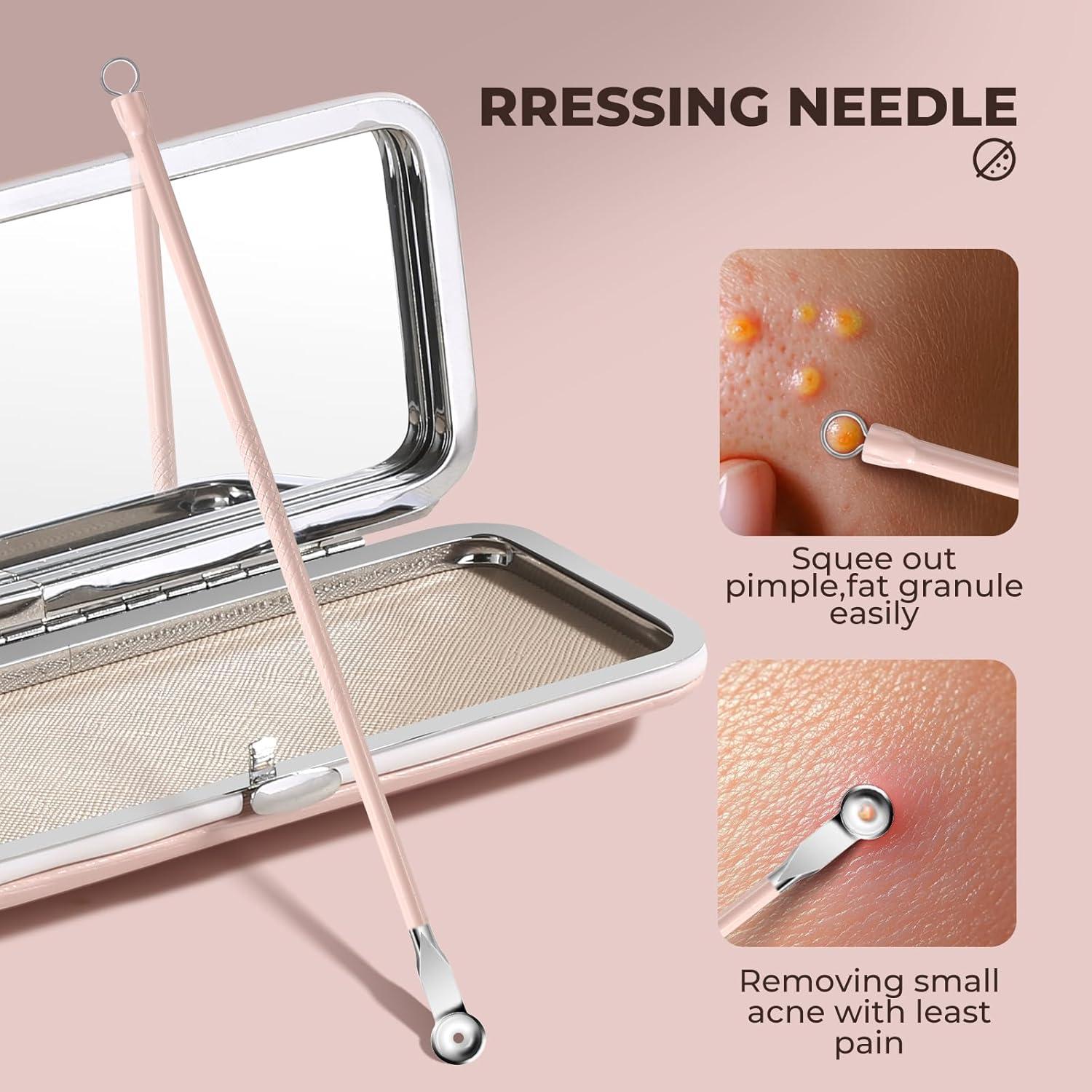 Kit de Pinzas Profesionales YGQQOY para Puntos Negros 7 en 1