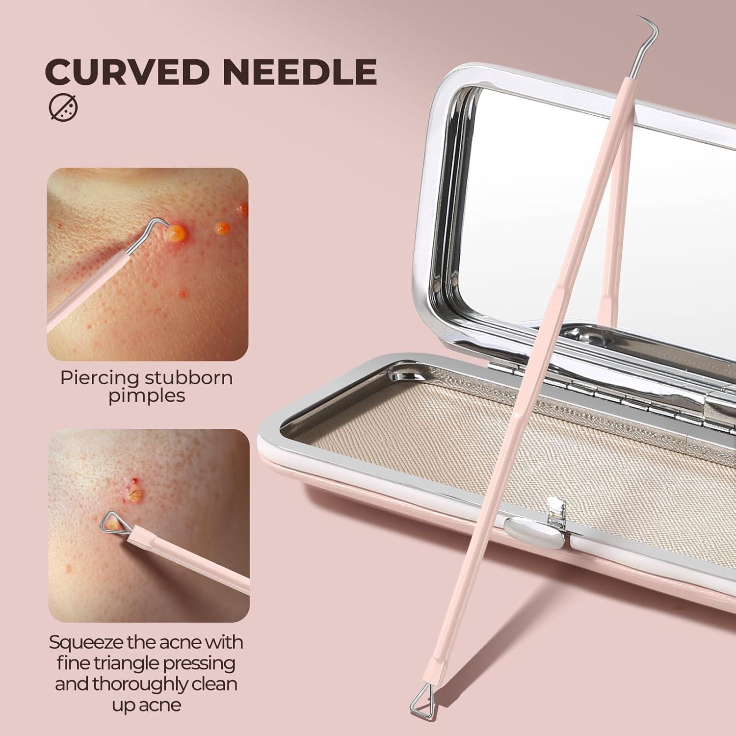 Kit de Pinzas Profesionales YGQQOY para Puntos Negros 7 en 1