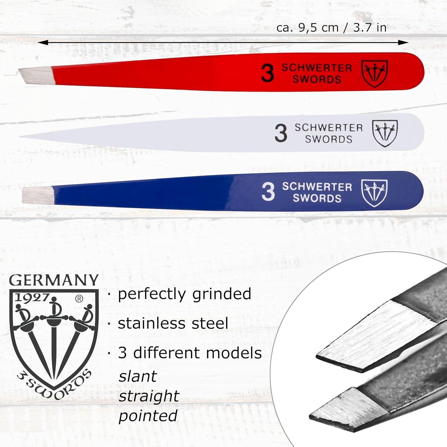 Juego de Pinzas de Precisión 3 Swords Alemania - Estuche Sintético