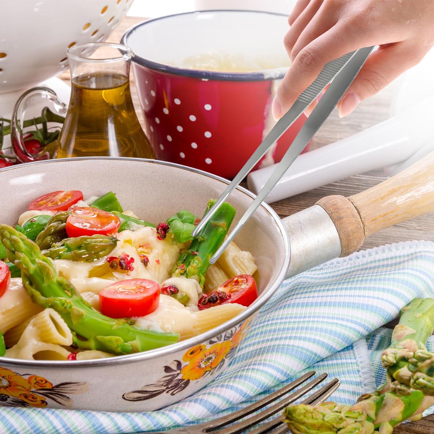 Juego de Pinzas de Acero Inoxidable Bonsicoky 3 Piezas 20-30 cm