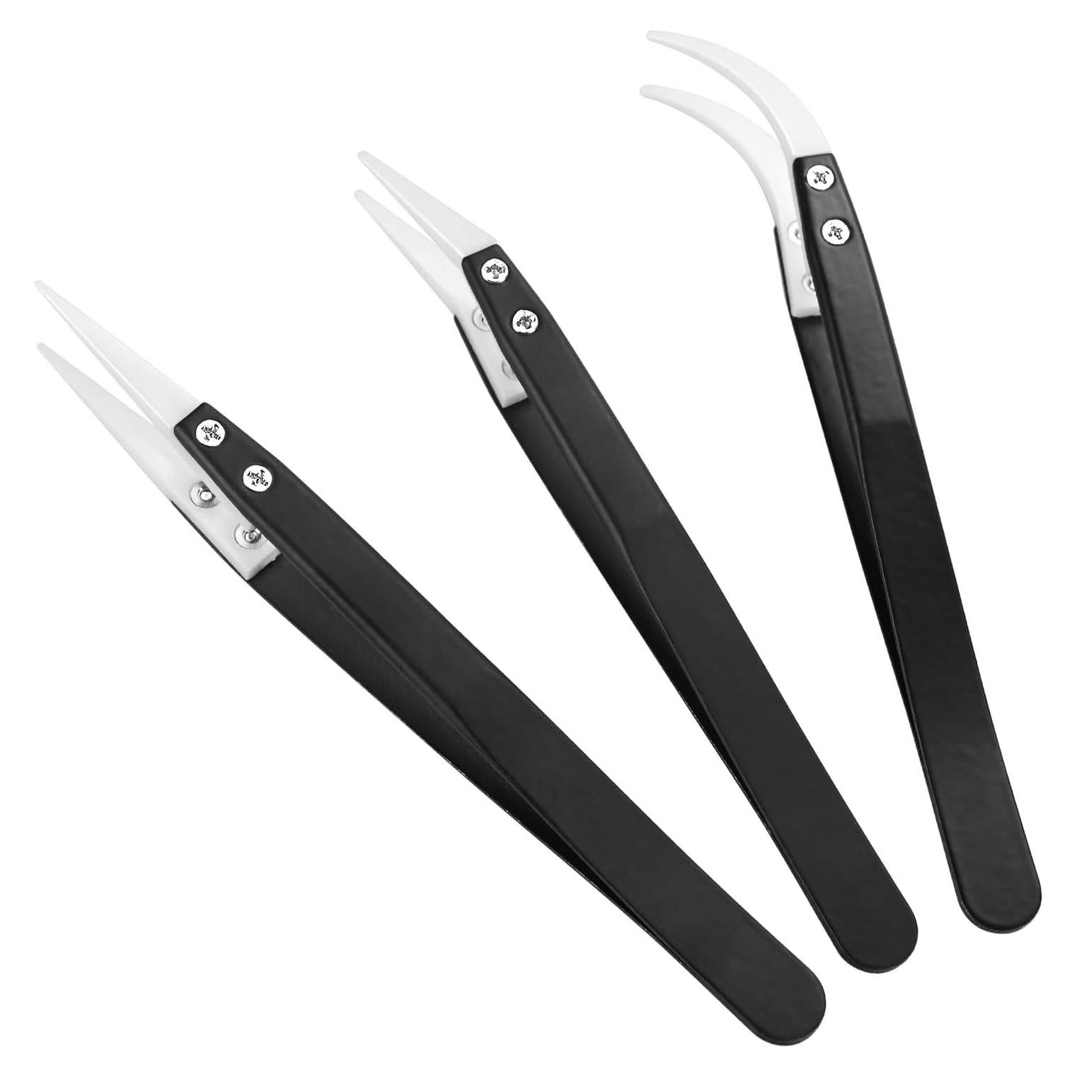 Set de 3 Pinzas de Cerámica Resistente al Calor MMOBIEL 13cm