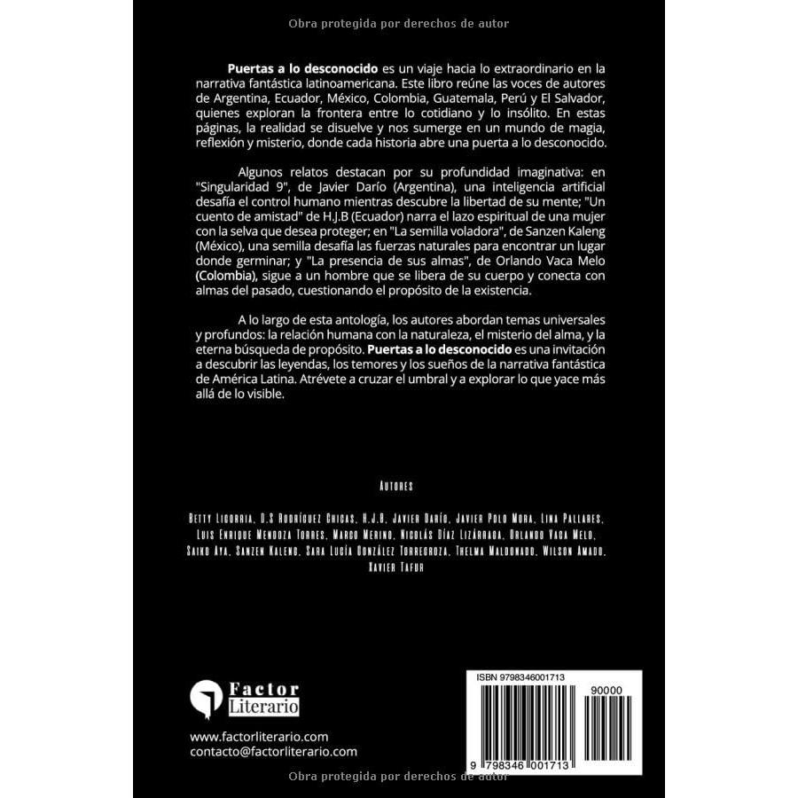 Puertas a lo desconocido: Relatos de fantasía latinoamericana (Spanish Edition)