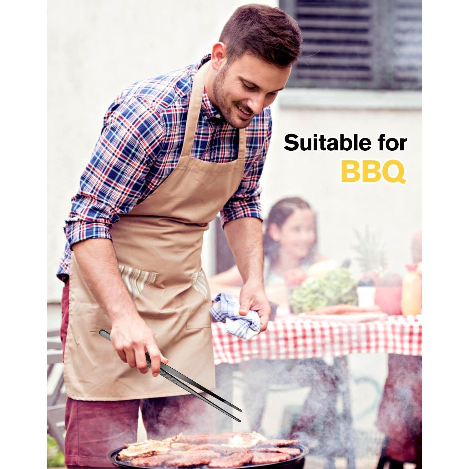 Juego de Pinzas de Cocina BUNDLEPRO 25.4 cm Acero Inoxidable