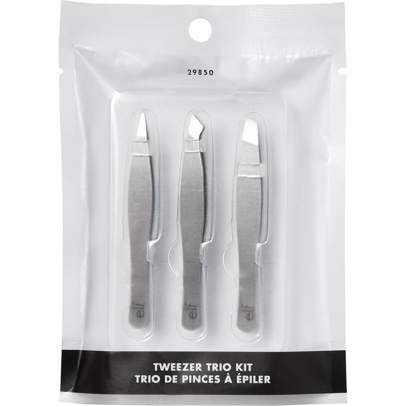 Kit de Mini Pinzas para Cejas e.l.f. - 3 Piezas Veganas