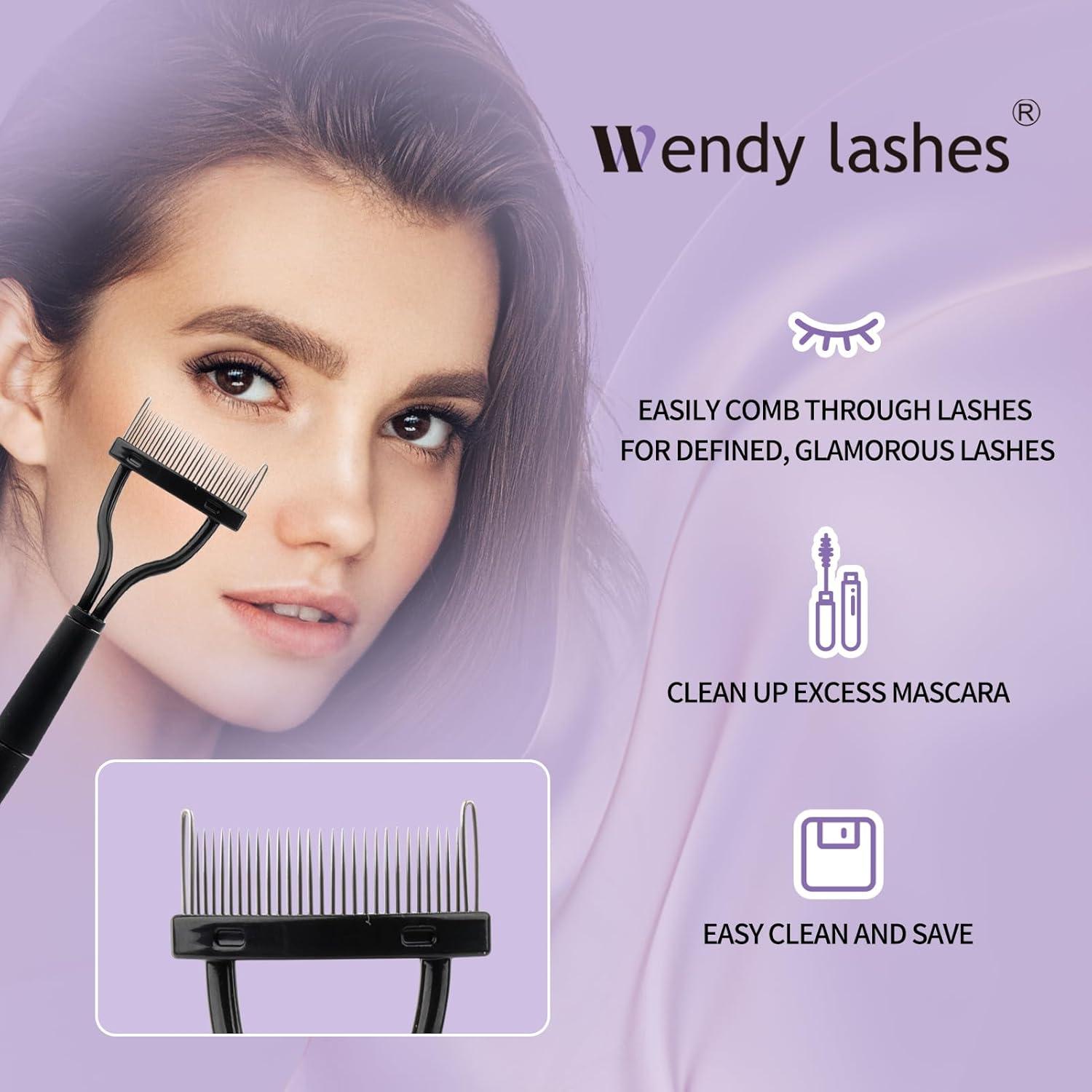 Kit de Pinzas para Pestañas WENDY LASHES - 3 Piezas Morado