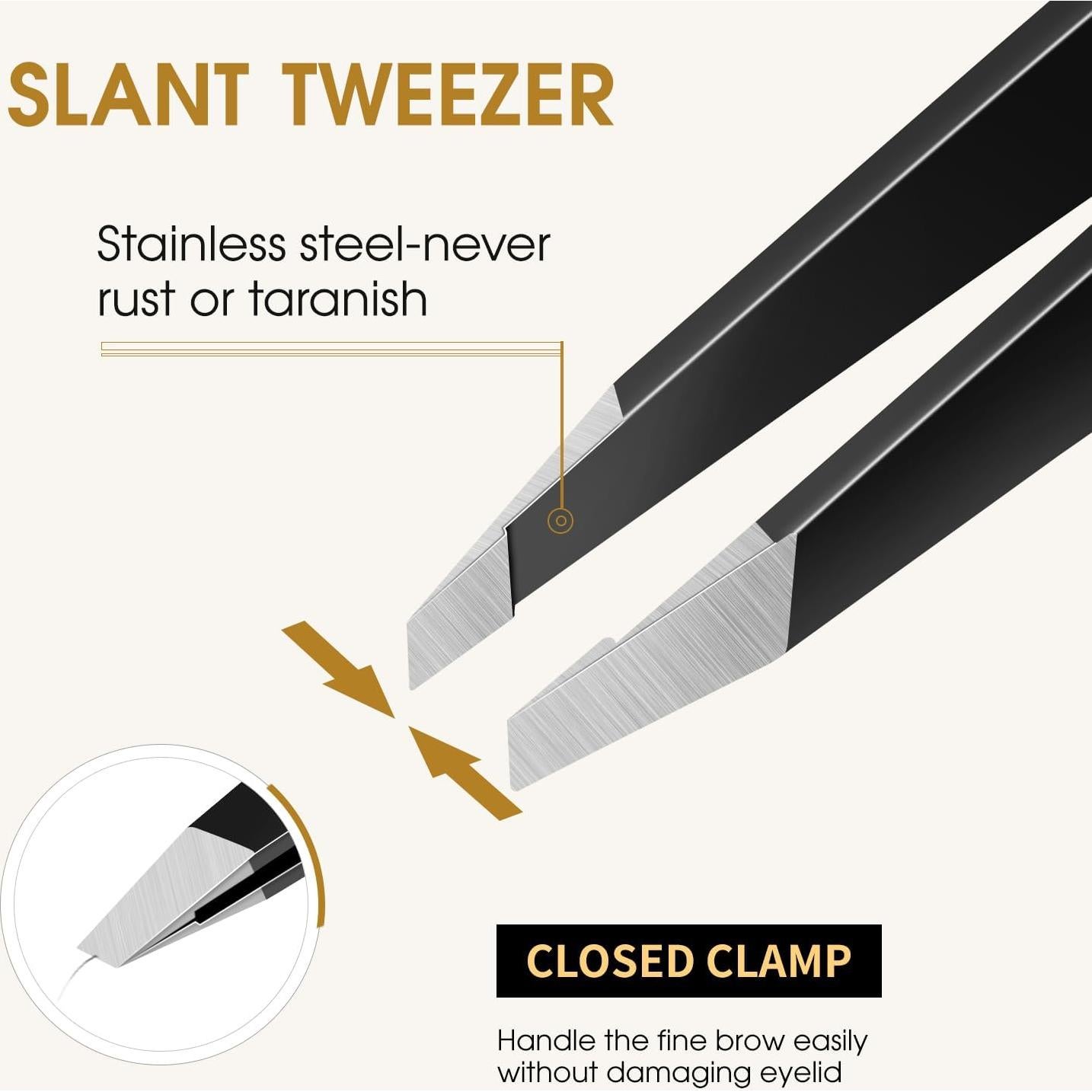 Pinzas de Precisión TsMADDTs de Acero Inoxidable - 2 Piezas