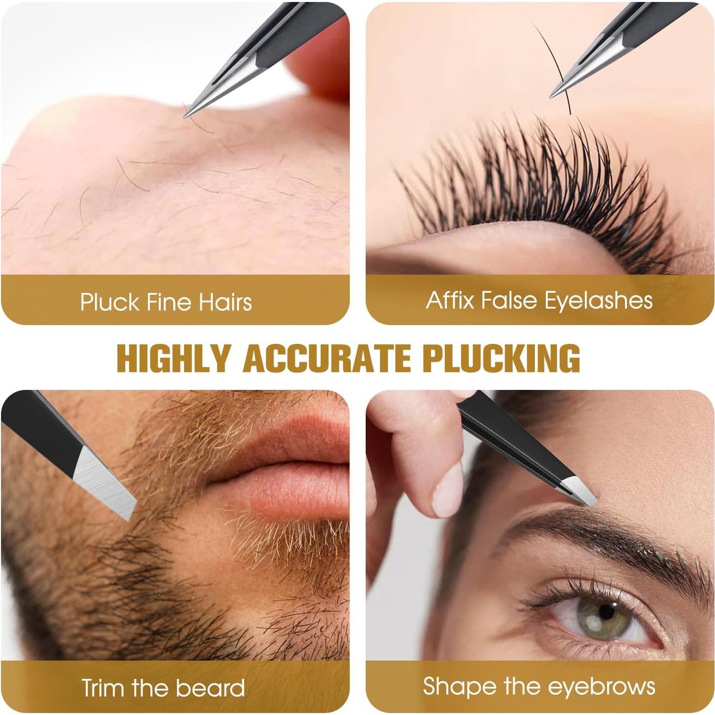 Pinzas de Precisión TsMADDTs de Acero Inoxidable - 2 Piezas