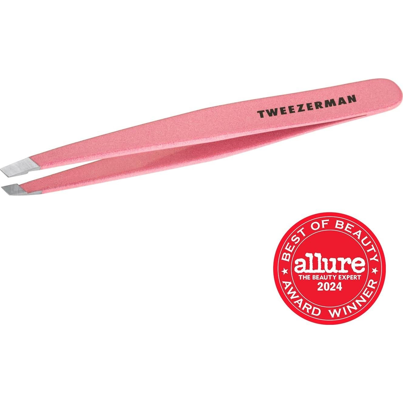 Pinzas de Cejas en Ángulo Tweezerman Rosa Polvoriento 6.4cm