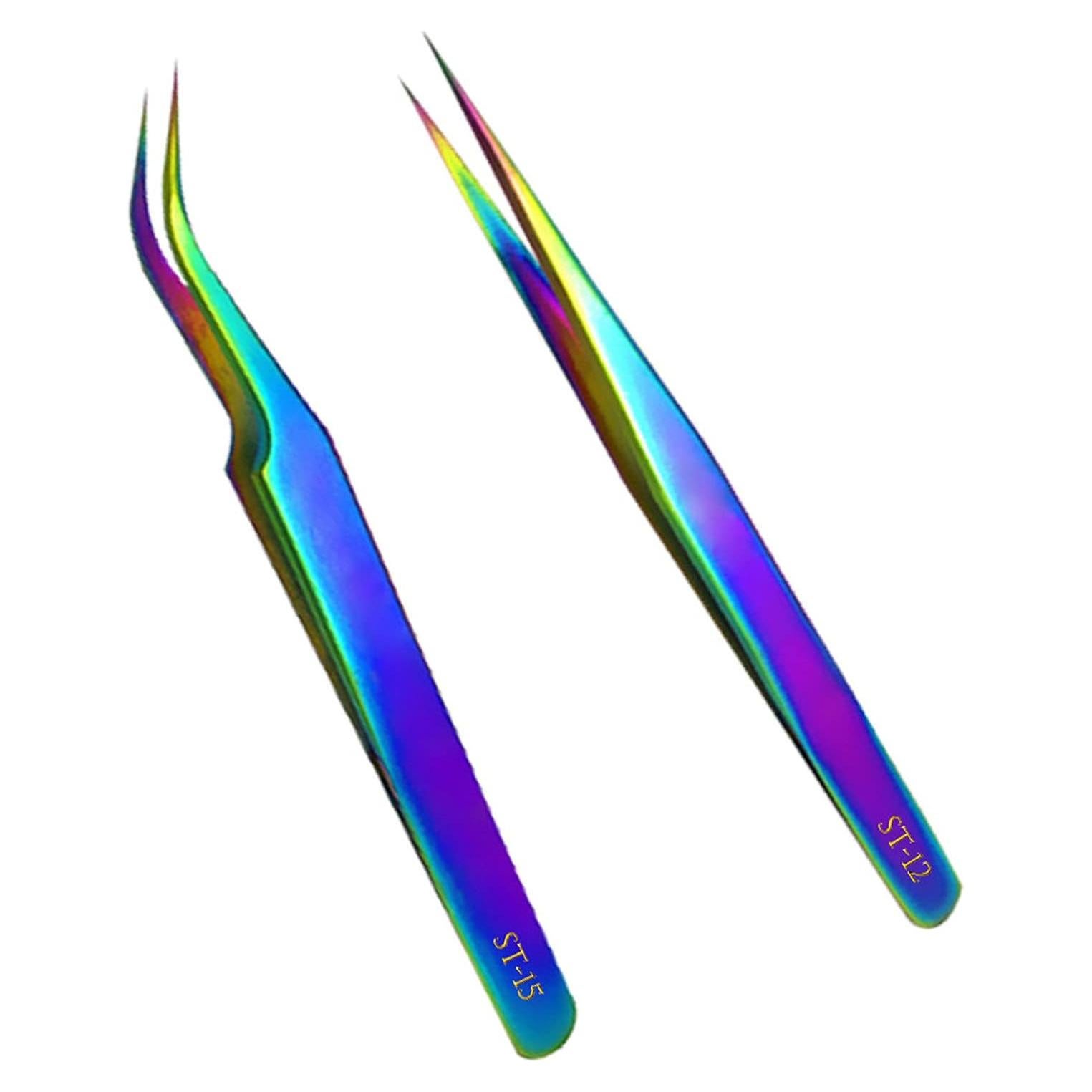 Juego de Pinzas Curvadas KLTMYFW de Acero Inoxidable 2 Piezas