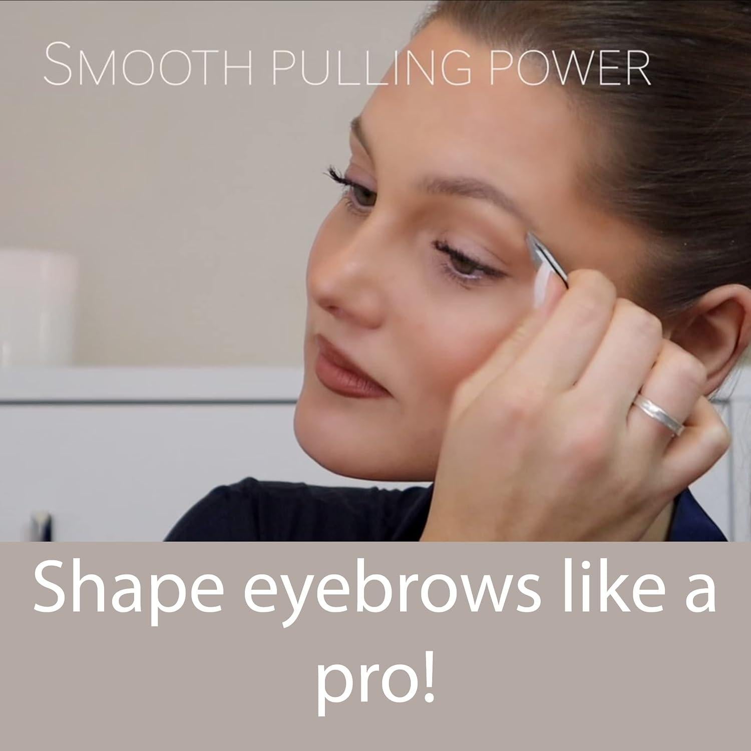 Pinzas de Acero Inoxidable Zizzili - Punta Inclinada 8.9 cm