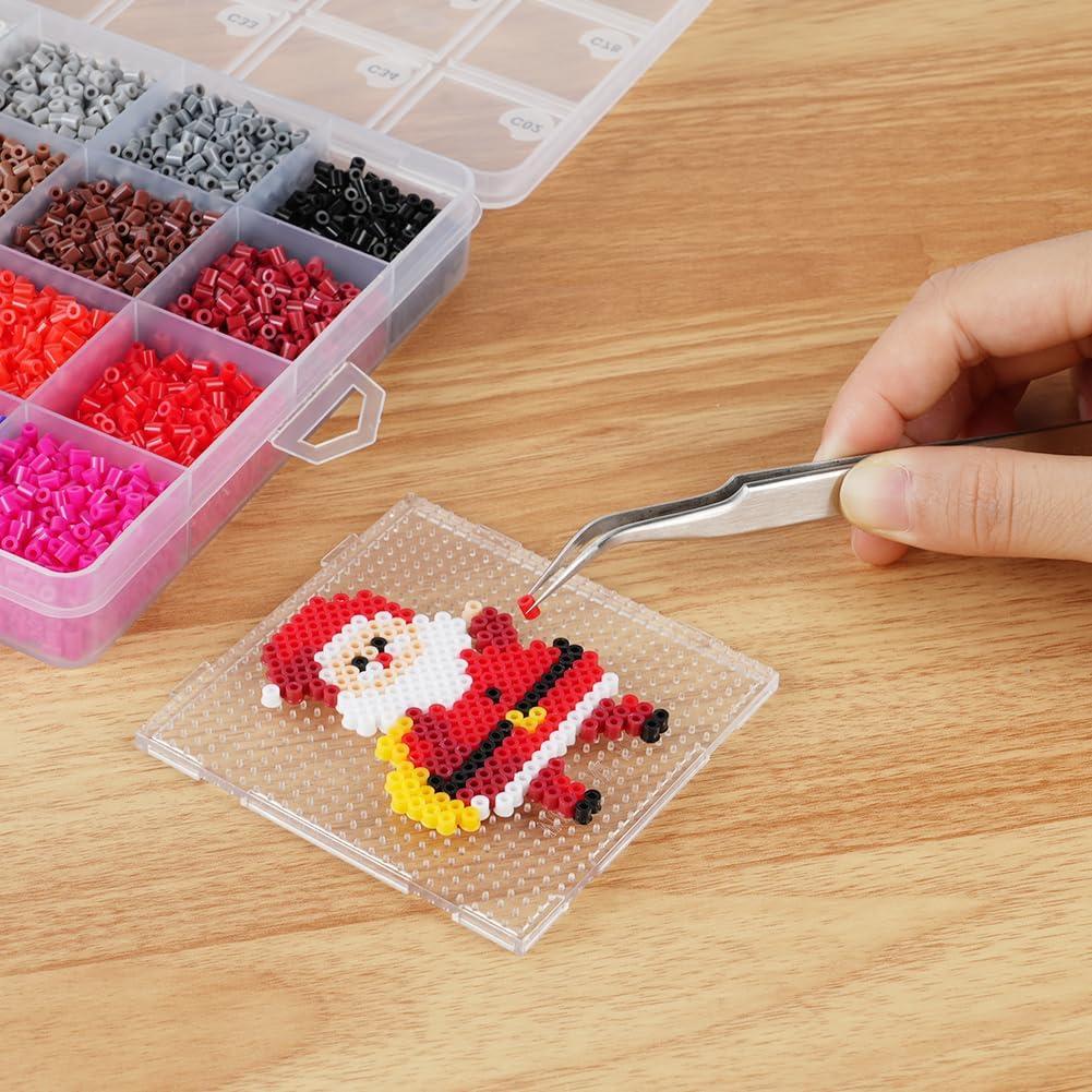 Juego de Pinzas de Precisión HUAYOTO 2 Pcs Acero Inoxidable