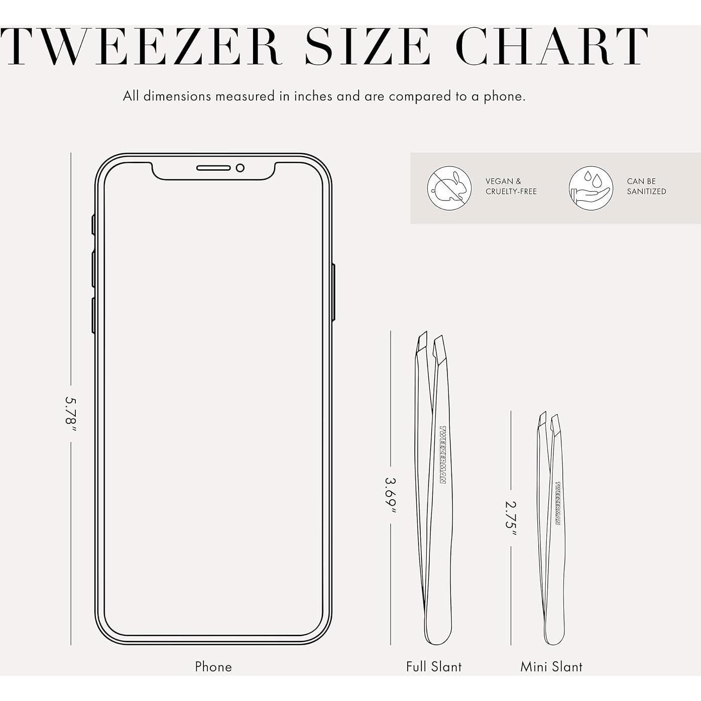 Pinzas de Viaje Mini Slant Tweezerman para Cejas Lila