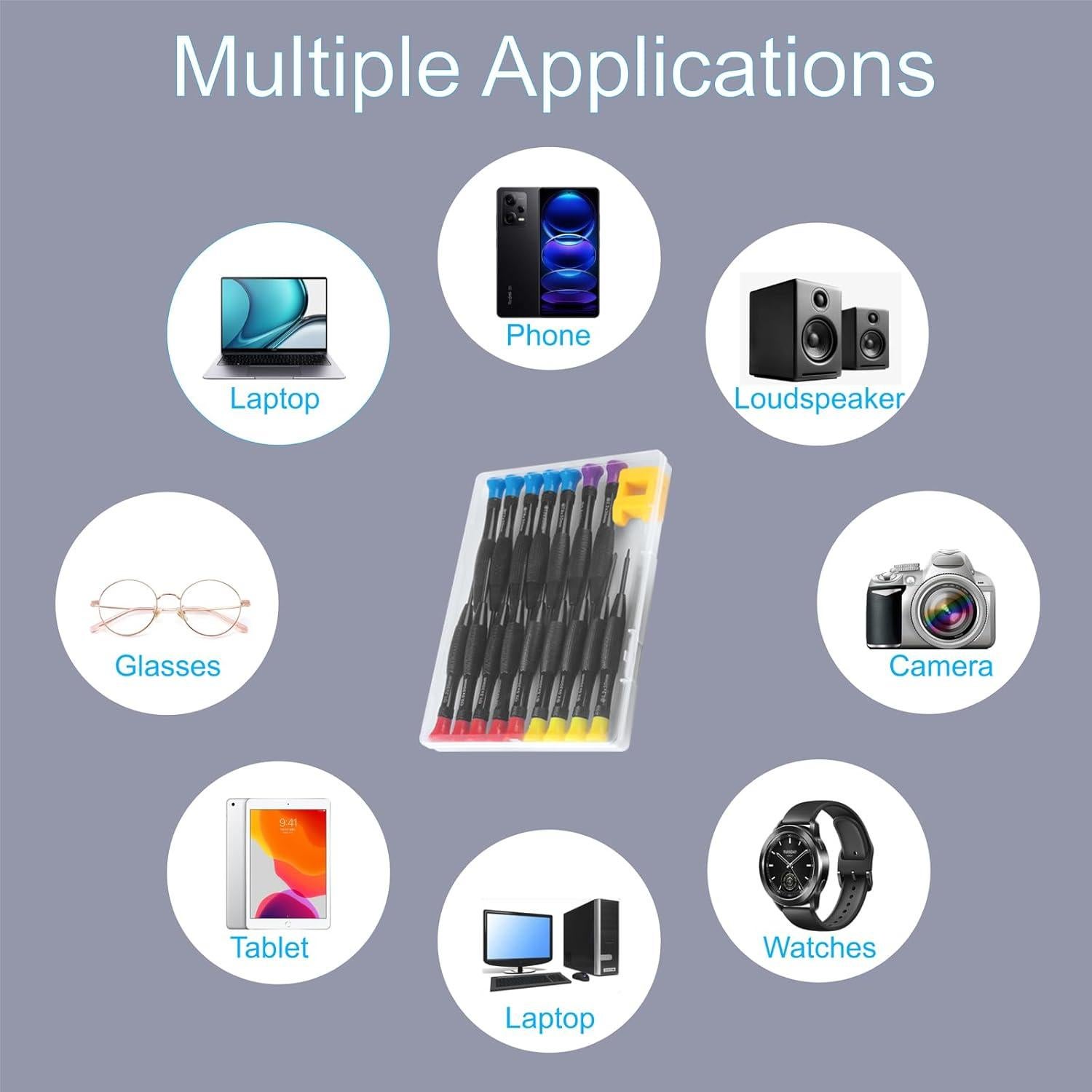 Juego de Destornilladores de Precisión 18 Piezas Lengnoyp